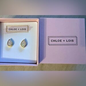 Pink Opalite Tear Drop Chloe + Lois Earrings